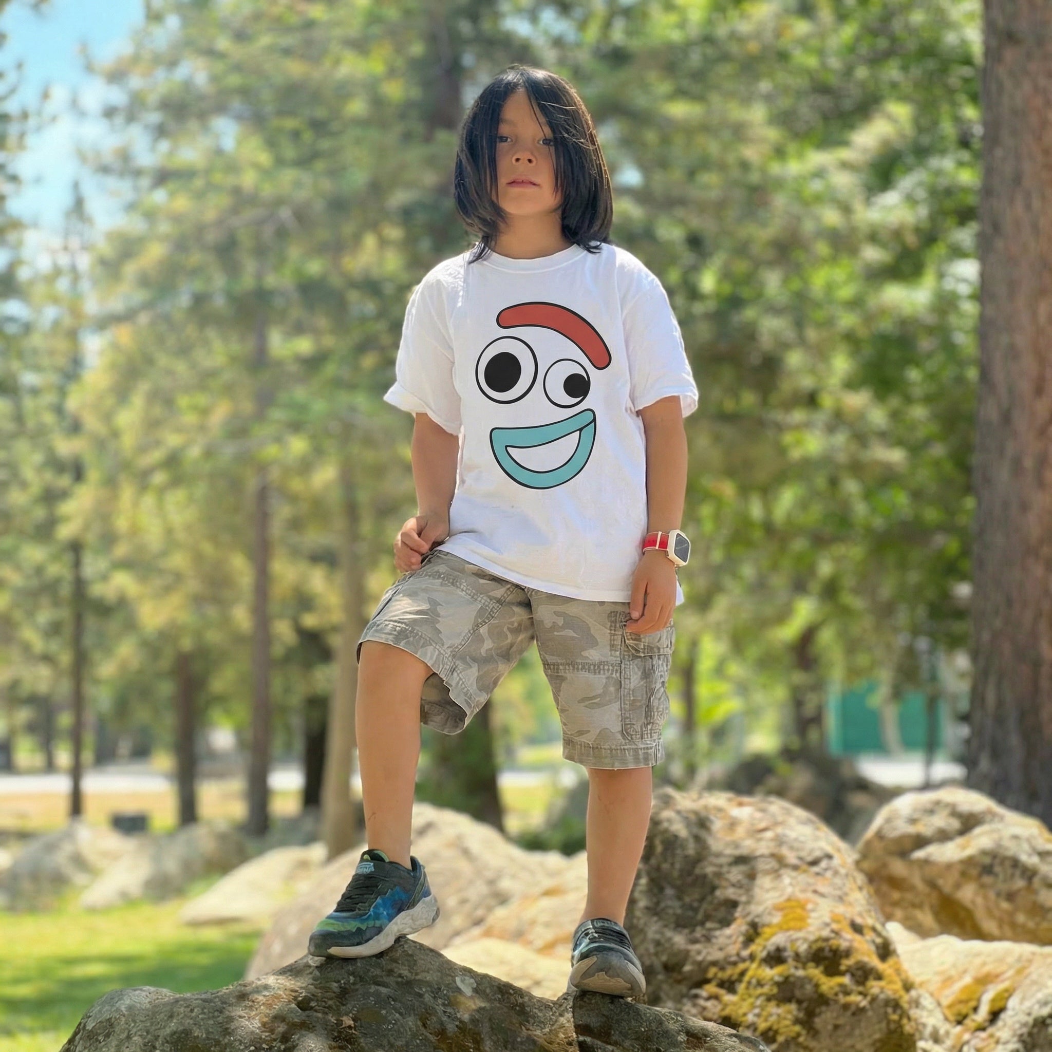 Boy's Disney Big Face Smiling Forky T-Shirt